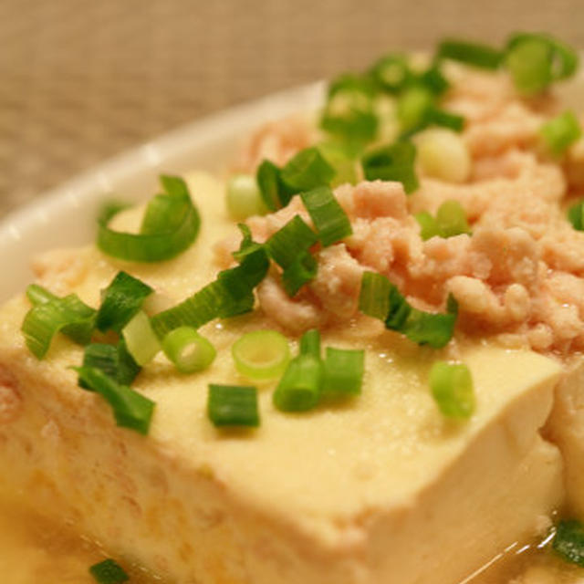 あんかけ豆腐の鶏そぼろ