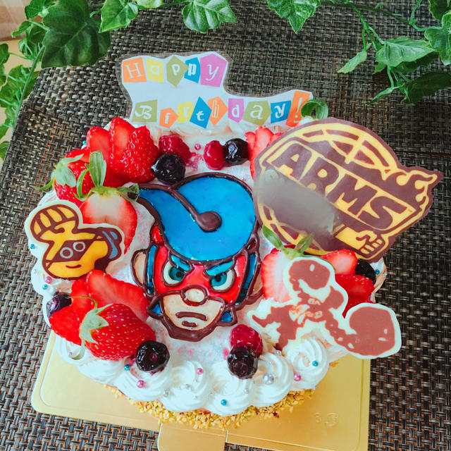 任天堂SWITCH☆ARMSのバースデーケーキ