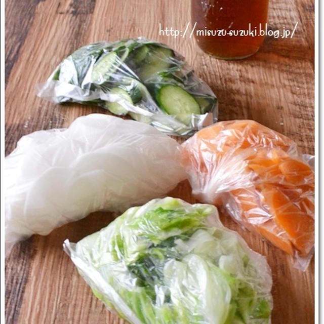 野菜をたくさん食べよう！！和風浅漬けのもとアレンジも無限大