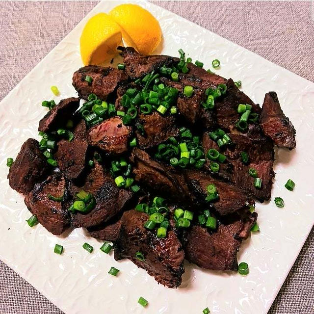 血になる牛ハツの味塩こしょうネギレモン　貧血改善
