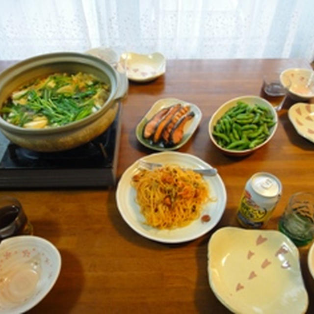 ６月９日の夕飯　***　ダーリンの好きなチゲ鍋♪　***