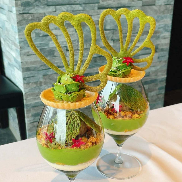 抹茶パフェ♡Bella Dining Cafe  ×  京都清水　一芳園