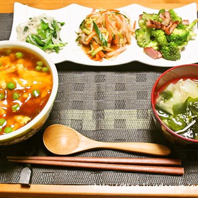 カニカマde天津飯の献立