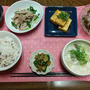 【晩ごはん】豚ニラもやし炒め、甘辛豆腐ステーキ。