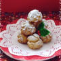 クリスマスに・・ツリー風☆プチシュークリーム
