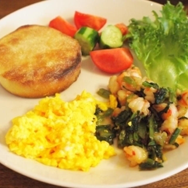 野菜まんの具の残りモーニング