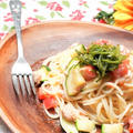 🇮🇹見た目イタリアンなのに味「和風」🇯🇵簡単トマトでさっぱり冷製パスタのレシピ