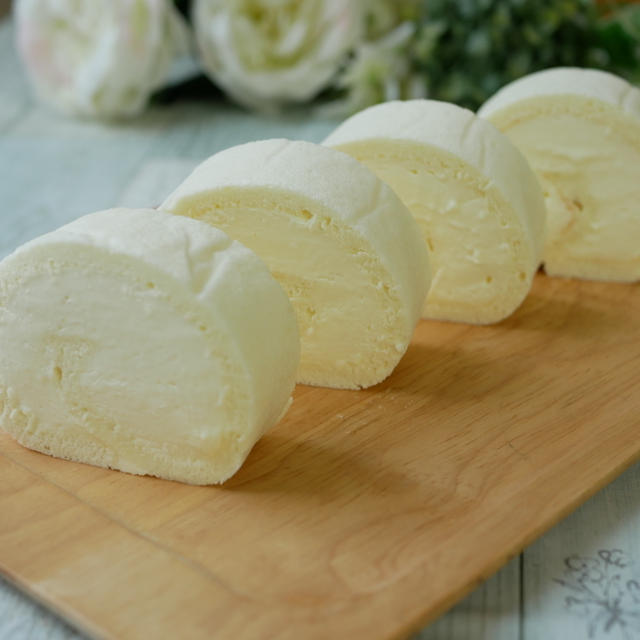 雪のような白さ！生クリームを味わう純白ロール♪