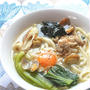 旨みたっぷりだしでさっぱりだけどボリューミィあさりと豚しゃぶの生姜うどん。