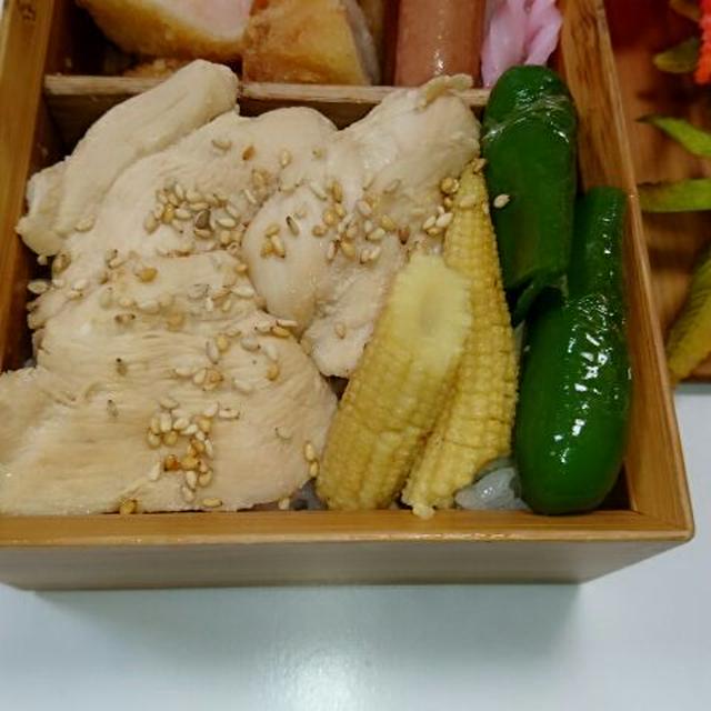 鶏ムネ肉オイスターソースの蒸し焼き