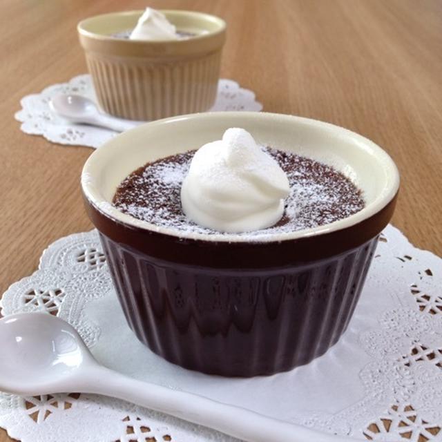 スプーンで食べるチョコケーキ ココット型2個分 By 小豆ん子さん レシピブログ 料理ブログのレシピ満載