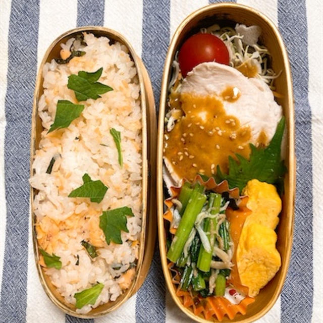 20250507鮭の混ぜご飯弁当