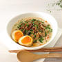 鯖缶de<らくウマ♪>冷やし豆乳 担々麺♡