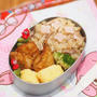 全て冷凍作り置き♡さんまの炊き込みご飯弁当