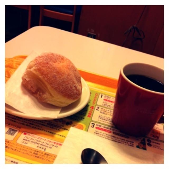 朝ミスドなう