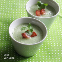 【レシピ】キュウリと豆乳ヨーグルトの冷製スープ