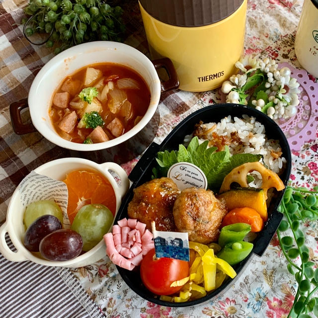 ＊豚こまで中華風肉団子弁当＊