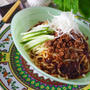 ピリ辛やみつき【レンジ万能肉味噌で簡単】汁なし冷やし担々麺
