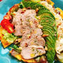 【低糖質ピザ】卵とチーズのサラダピザ(動画レシピ)/Salad pizza with omelette.