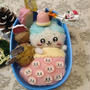 クリスマスブーツに入ったハチワレちゃんおにぎり 〖キャラ弁〗   #平日お昼ご飯はお弁当or外食