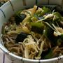 えのきわかめのシンプル塩蕎麦