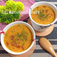 朝ごはんや休日ブランチにほっこり暖まる キノコとトマトのミルクカレースープ