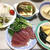 鰹の刺し身と若竹煮