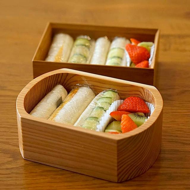 2020/3/17 兄弟おべんとうメモ。くるくるサンドイッチ弁当
