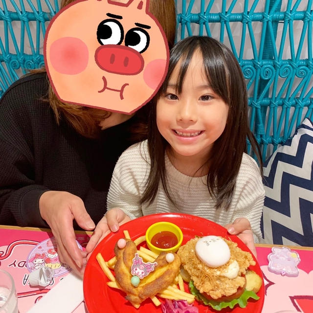 クロミ&マイメロディーカフェに来ました〜！！