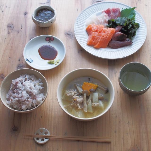 お刺身定食の献立