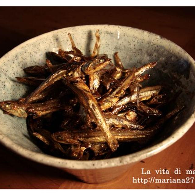 煮干のおダシの出し殻リメイク　「炒り煮干」（１/２０）