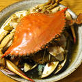 ワタリガニと茄子の香味蒸し
