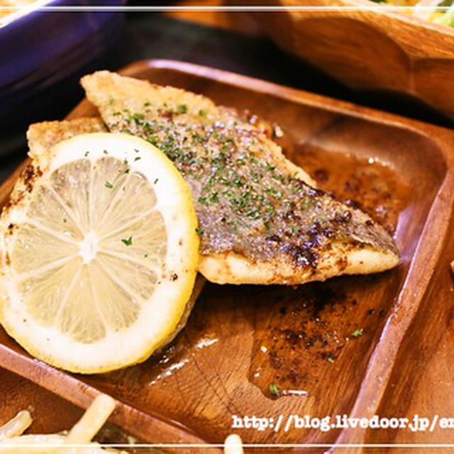 [さわやか夏レシピ]　鯛のソテー　レモンバターソース　レシピ