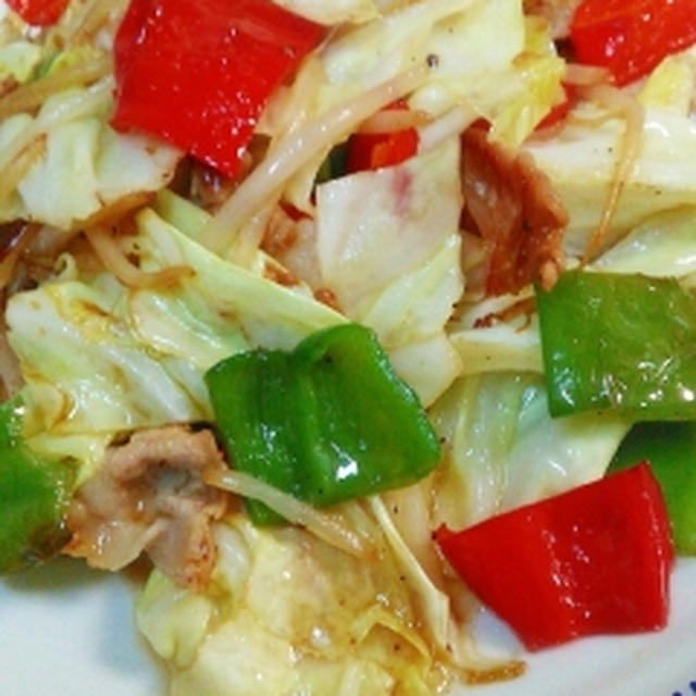 シャキッと簡単☆カラフル野菜炒め
