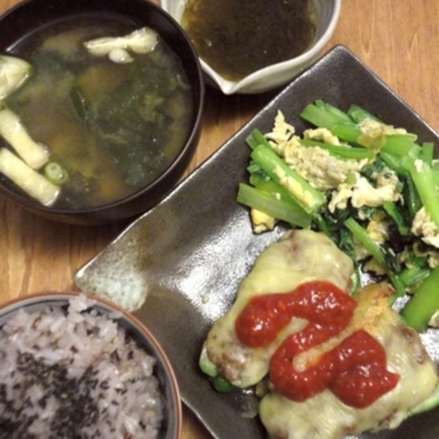 [ごはんとおかず]ピーマン肉詰めとか