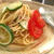 ツナトマト胡瓜の梅味冷製パスタ。°