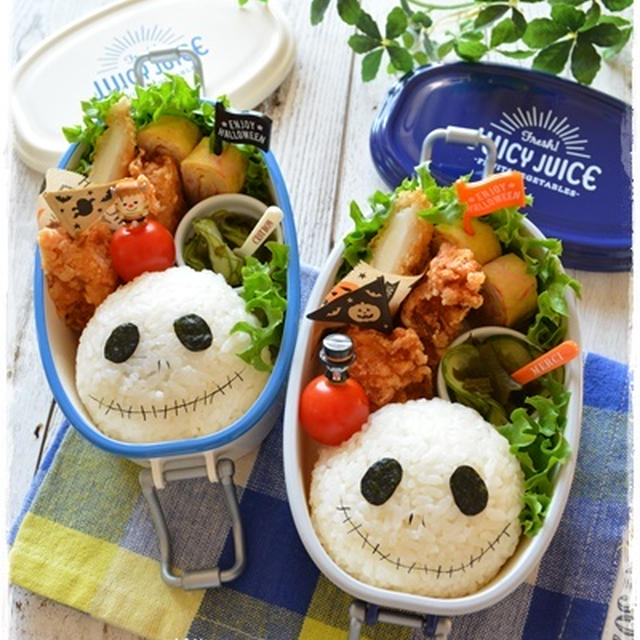 ハロウィン☆ジャック・スケルトン弁当～JK＆JCのおべんとう♪