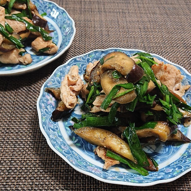 簡単♪ 豚肉と茄子とにらのナンプラー炒め