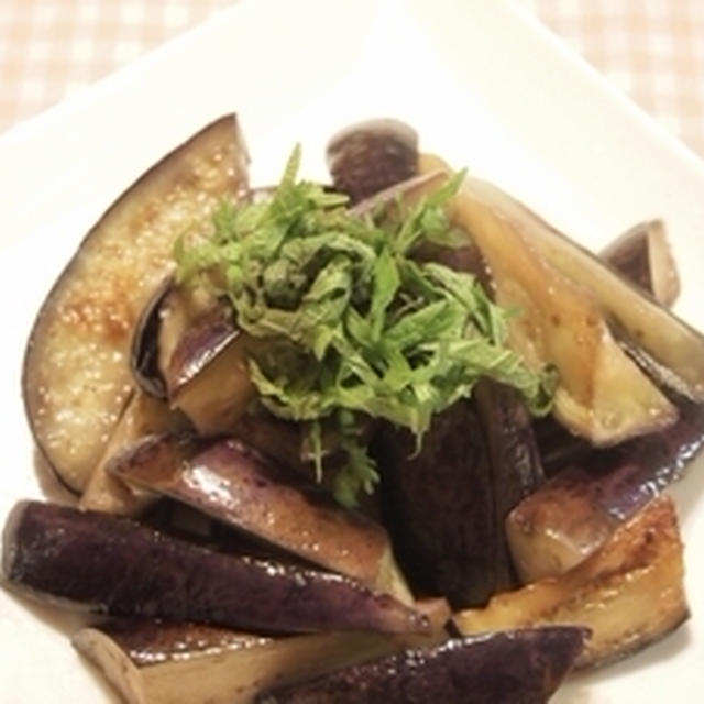 白だしで茄子のソテー