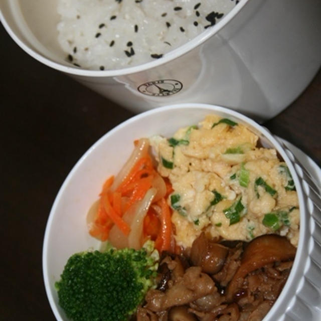 10月8日　　椎茸と豚肉の甘辛炒めランチ