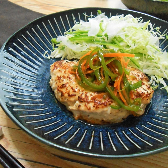 簡単！！鶏ひき肉の和風餡かけハンバーグの作り方/レシピ