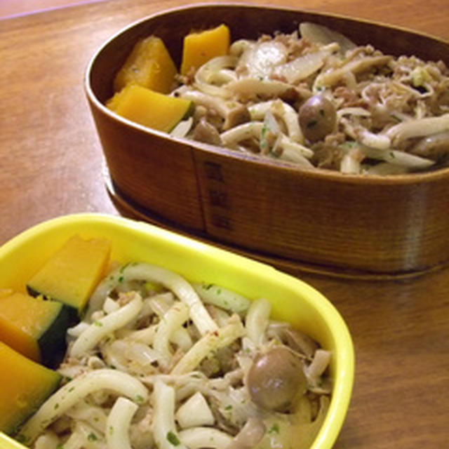 きのこの香りの焼きうどん★お弁当