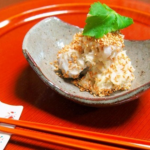 フーディストノート掲載♪　里芋の白味噌チーズ和え！　　＆クリスマスの飾り付け