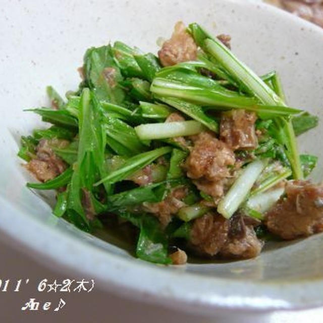 サバ缶和え物