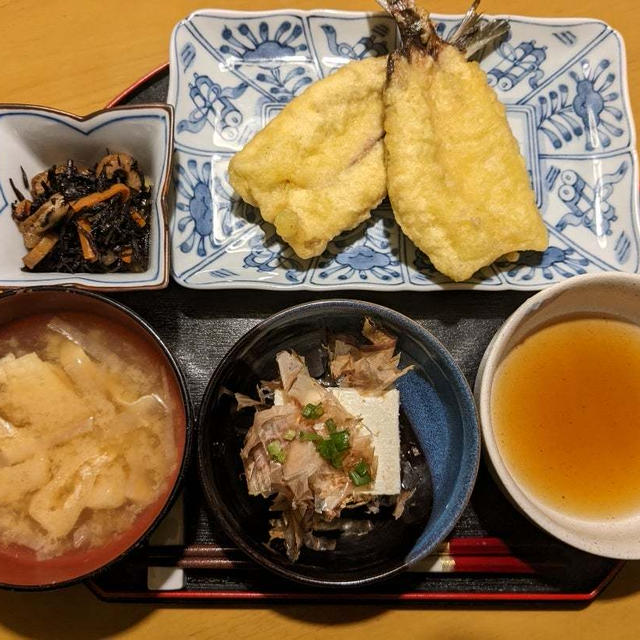 おうちごはん　〜いわしの天ぷら定食〜