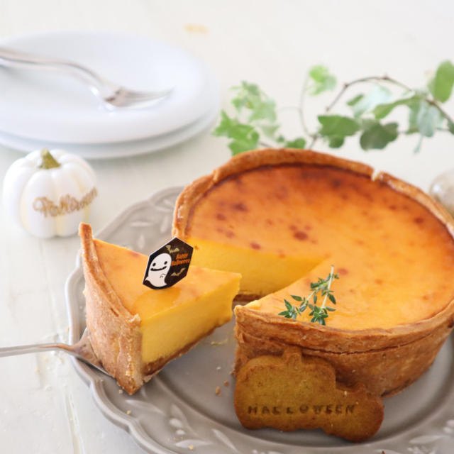 とろけるパンプキンチーズタルト！