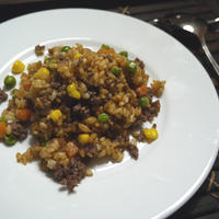 ルクエスチームケースとエバラのカレーフレークを使ってカレーピラフ