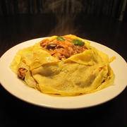 合菜帯帽　（豚肉と野菜の炒め物に薄焼き卵）