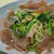 生ハムと小松菜のスパゲティ柚子こしょう風味