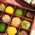彩りトリュフおにぎり弁当　チョコレートの箱に詰めて♪　　これも去年作ったものです　( *´艸｀)